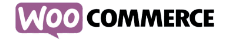 Logo WooCommerce : le mot "Woo" dans une bulle de dialogue mauve suivi du mot "COMMERCE" en noir.